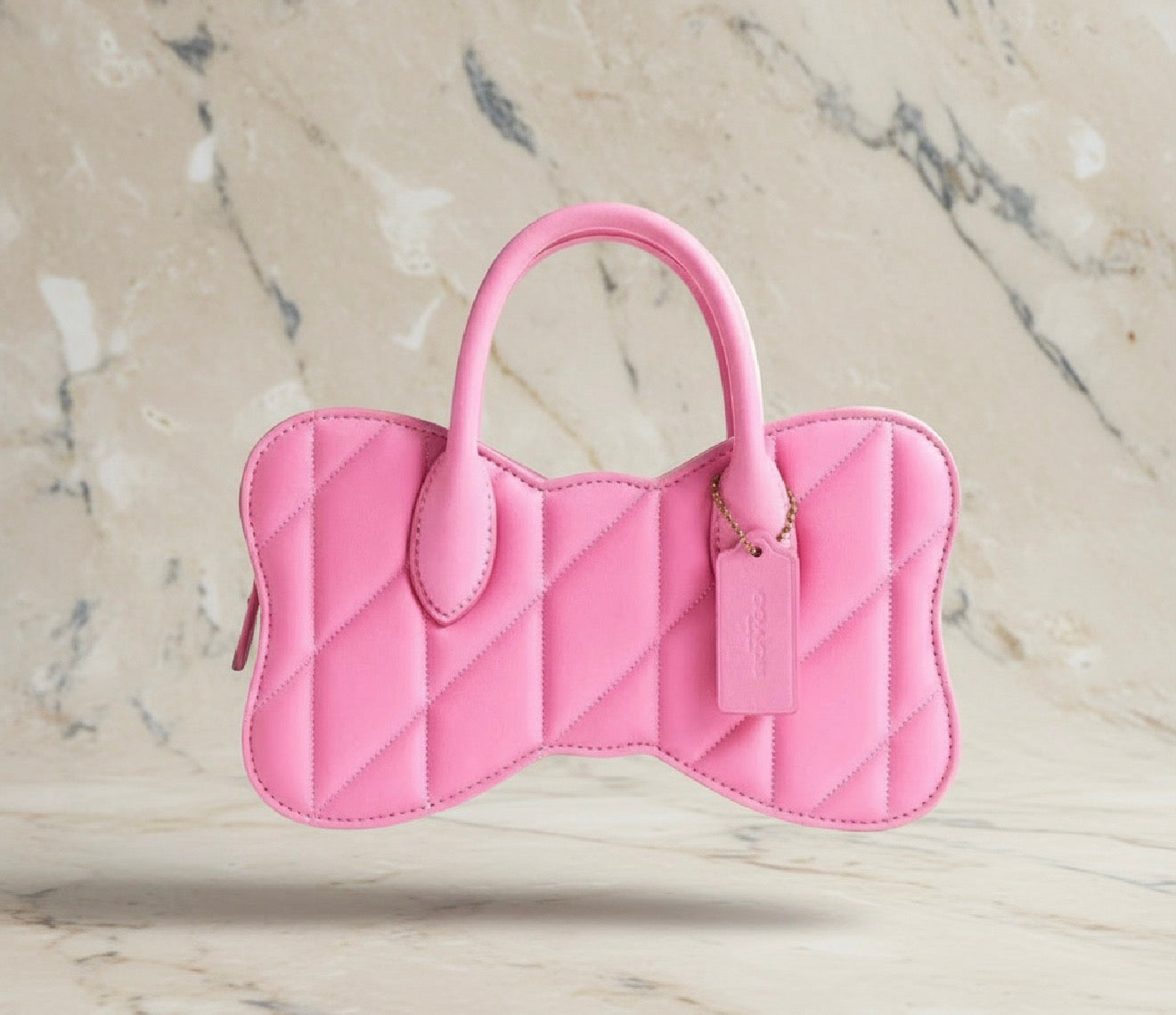 COACH BOW SATCHEL WITH QUILTING