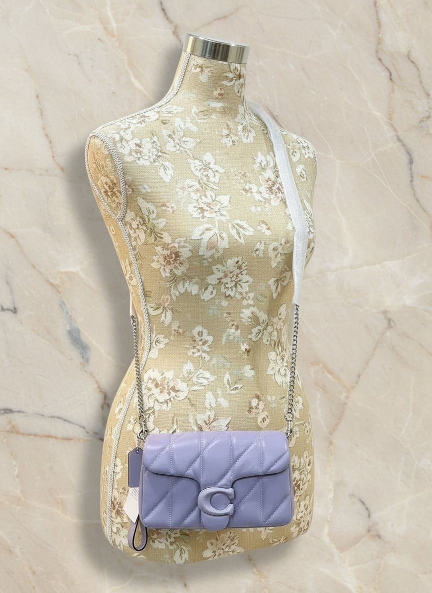 COACH PILLOW TABBY 18 WRISTLET/CROSSBODY - SOFTBPURPLE - NAPPA LEATHER