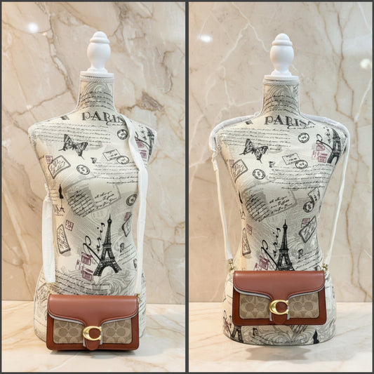 Coach Tabby Chain Clutch In Signature Canvas 21