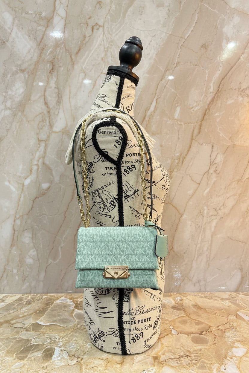 MICHAEL KORS MINI CECE - MONO SEA GREEN