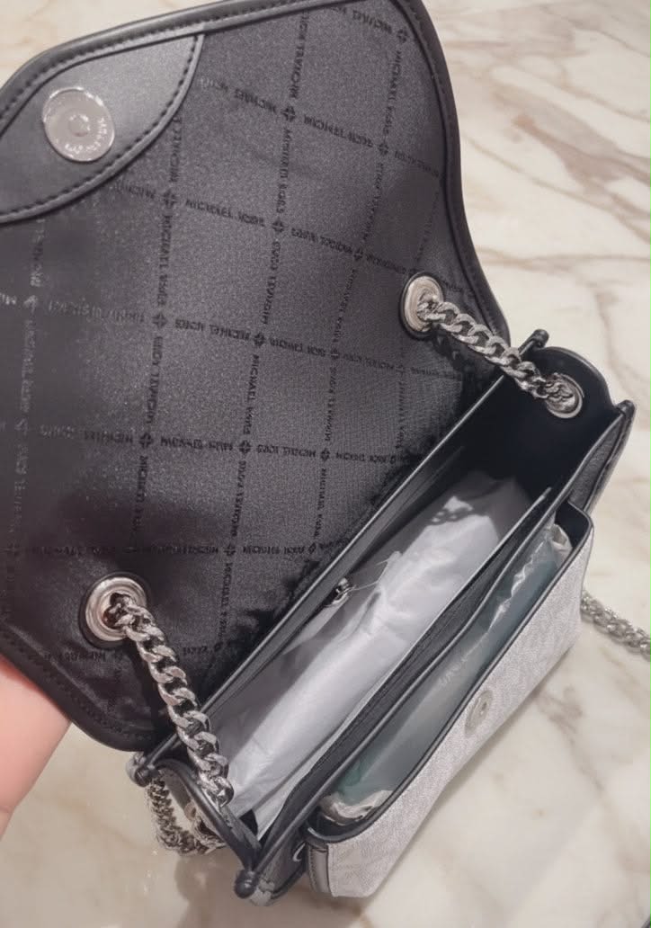 MICHAEL KORS REGINA MEDIUM FLAP CONVERTIBLE CHAIN SHOULDER BAG/CROSSBODY
