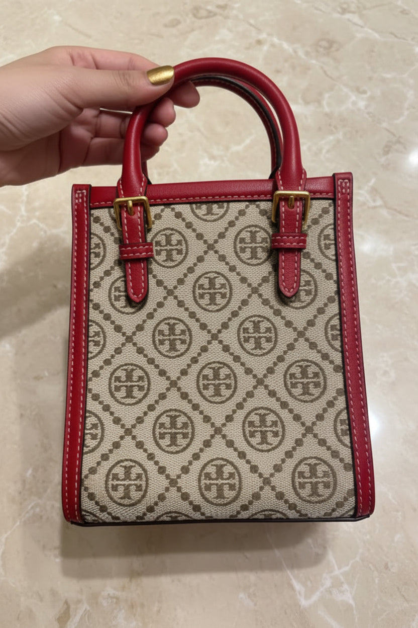 SALE‼️‼️TORY BURCH MINI JACQUARD T MONOGRAM TOTE -