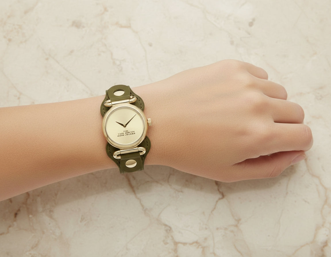 MARC JACOBS CUFF LEATHER WATCH
