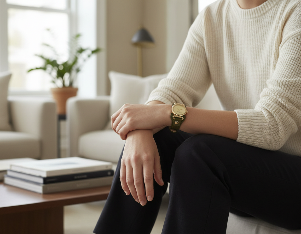 MARC JACOBS CUFF LEATHER WATCH