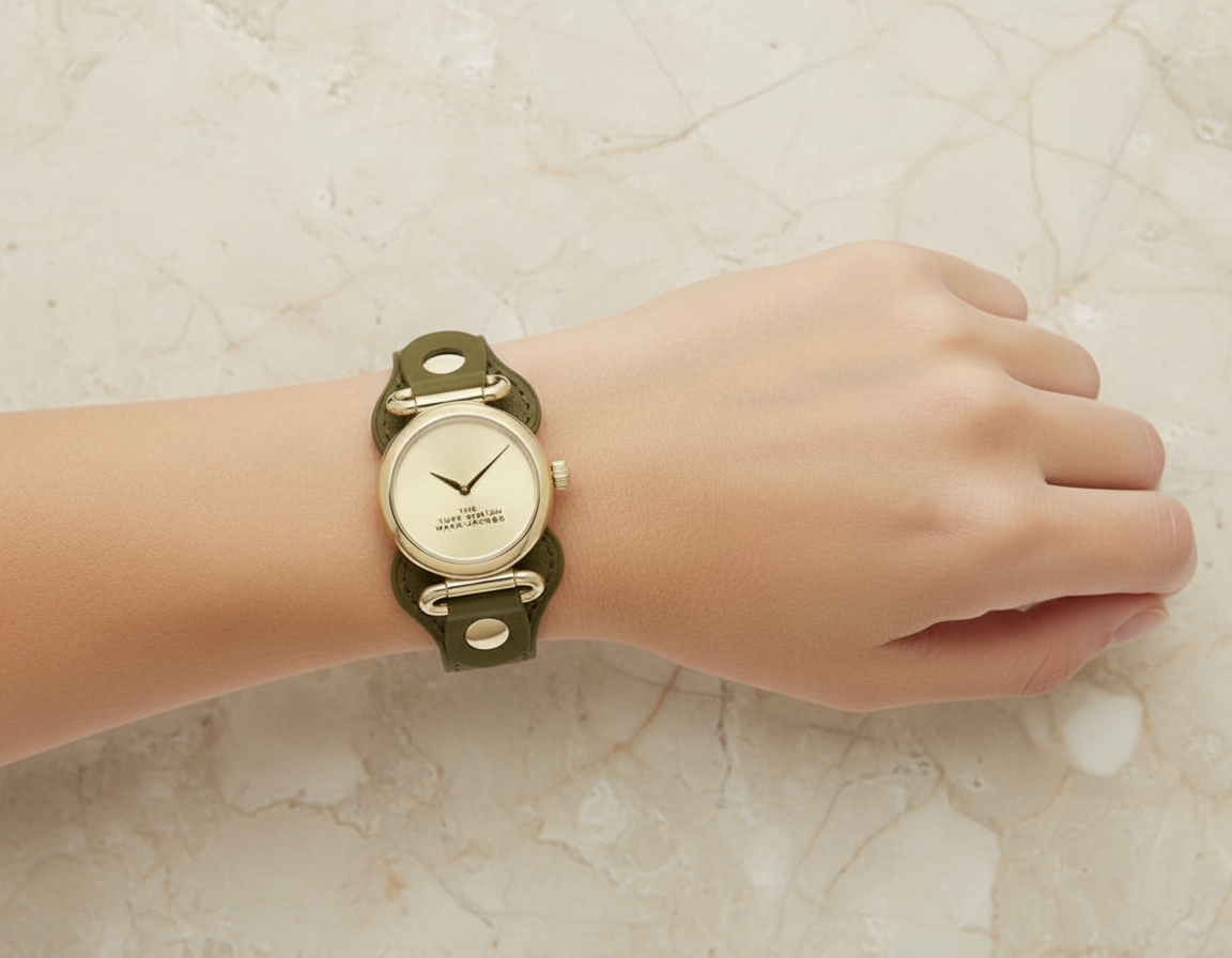 MARC JACOBS CUFF LEATHER WATCH