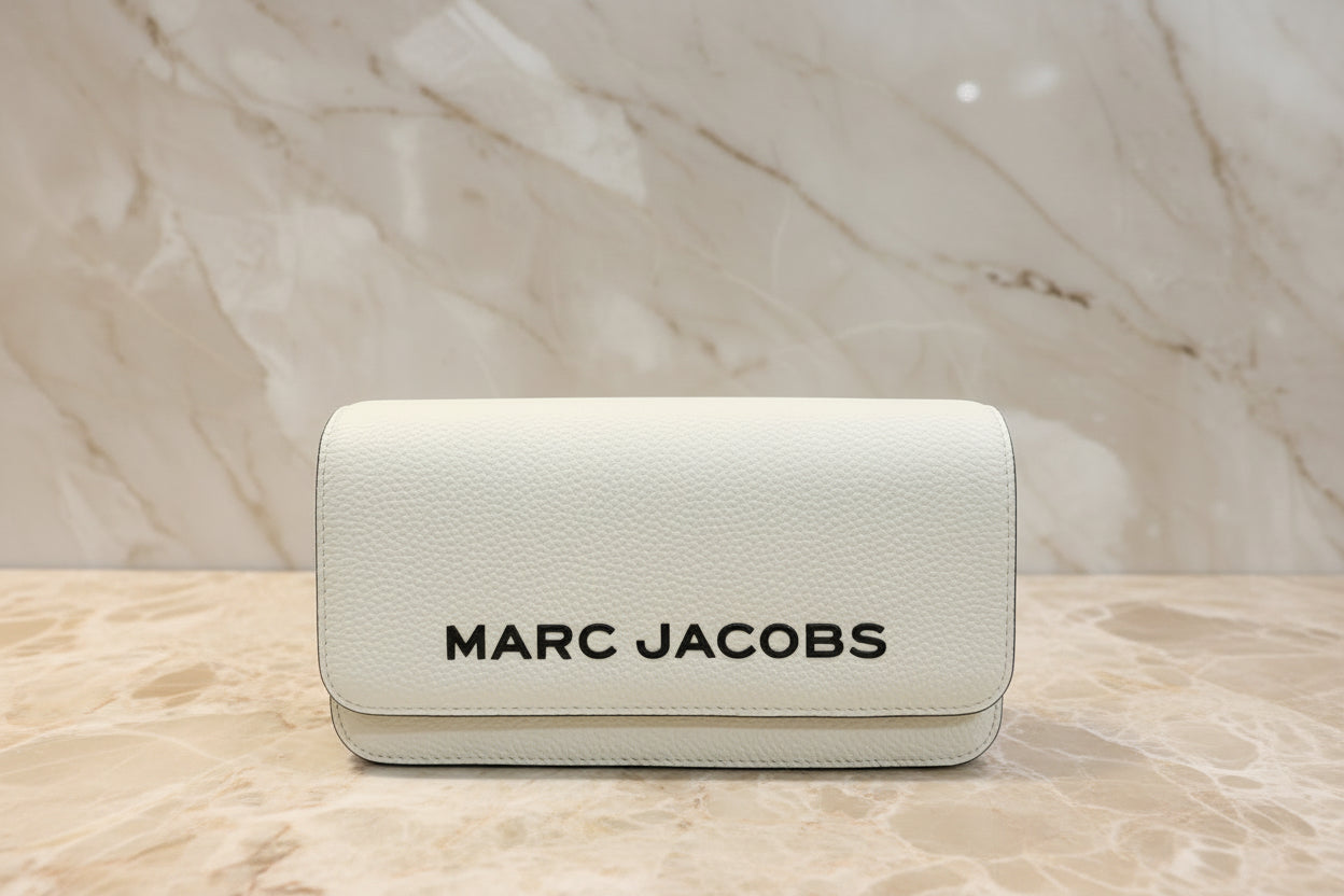 MARC JACOBS 3 IN 1 SHOULDER BAG/CROSSBODY/CLUTCH - MARSMALLOW COLOR