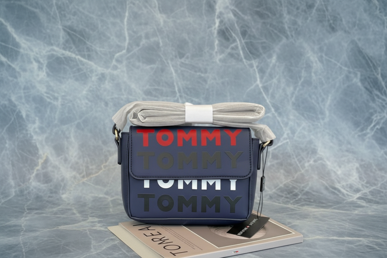 حقيبة كروسبودي ذات غطاء قلاب من تومي هيلفيغر