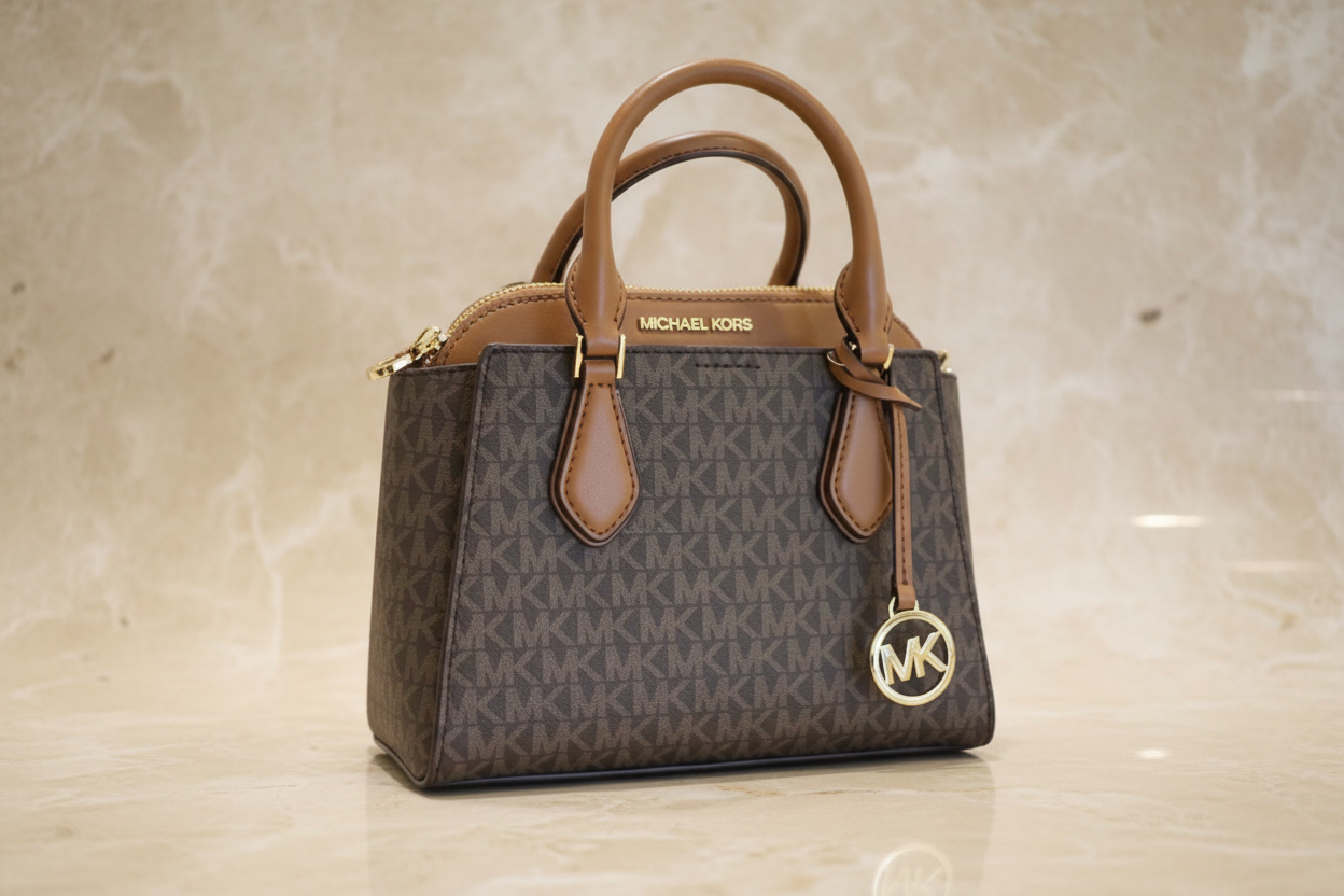 MICHAEL KORS SMALL DARIA 3 in 1 SATCHEL -  BROWN ACORN