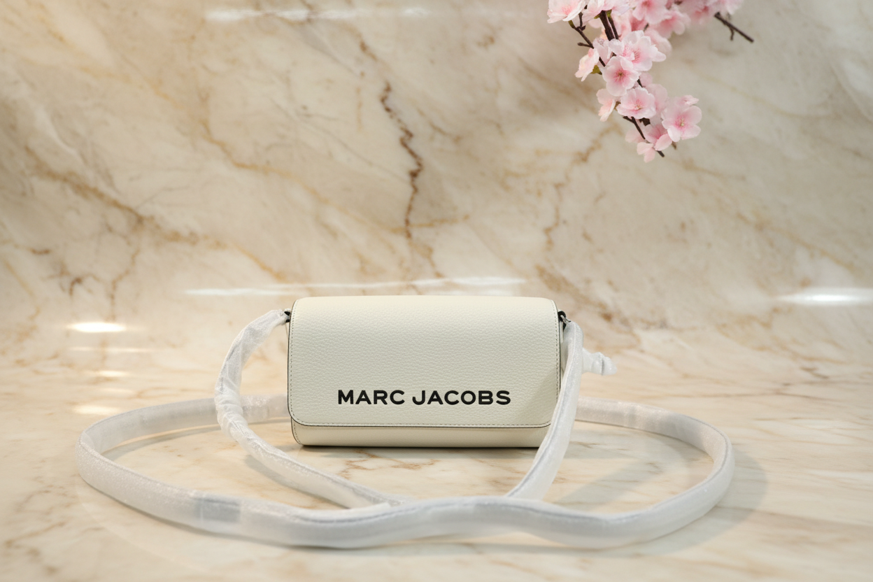 MARC JACOBS 3 IN 1 SHOULDER BAG/CROSSBODY/CLUTCH - MARSMALLOW COLOR