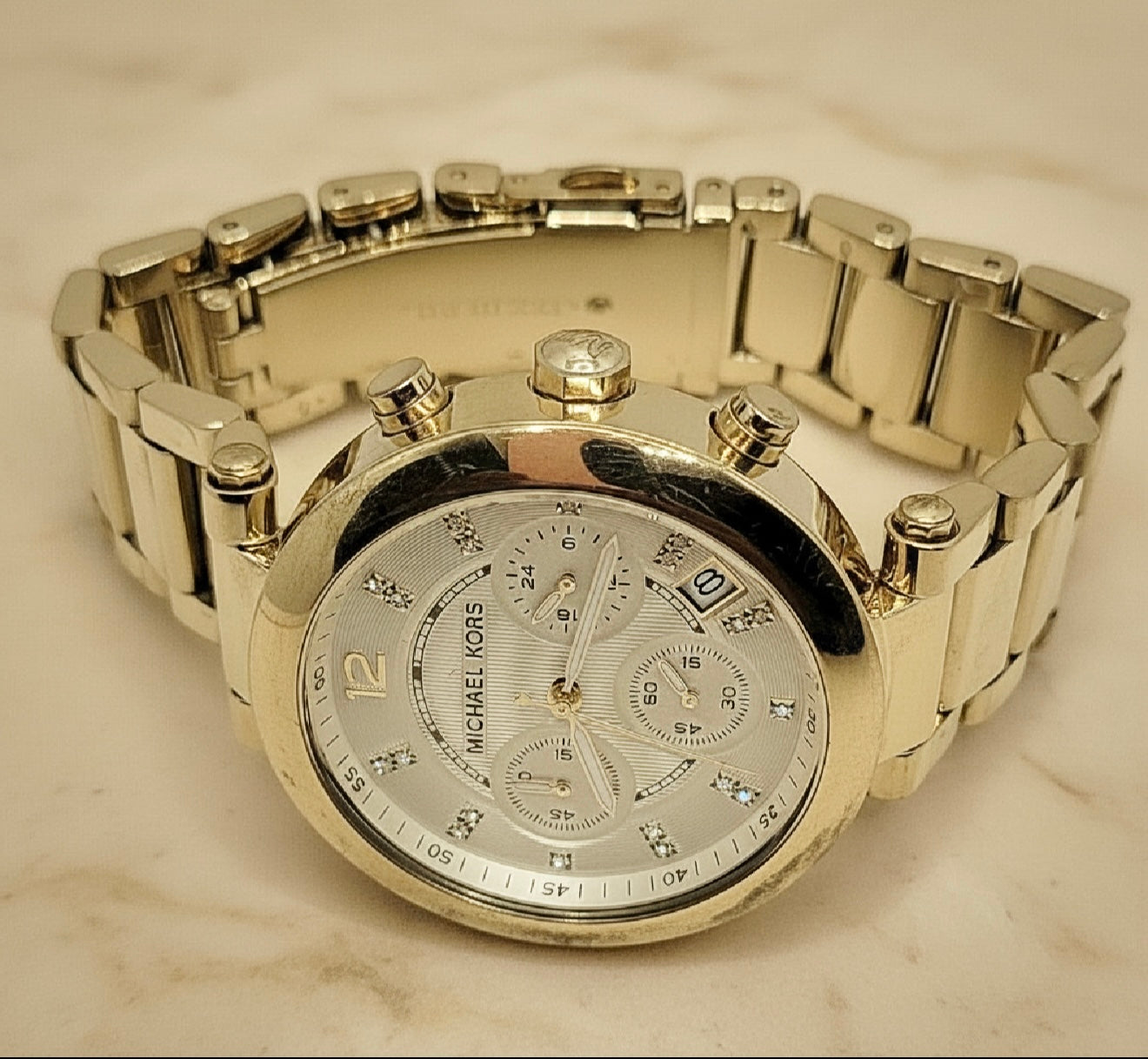 MICHAEL KORS PARKER CHRONOGRAPH WATCH - GOLD TONE