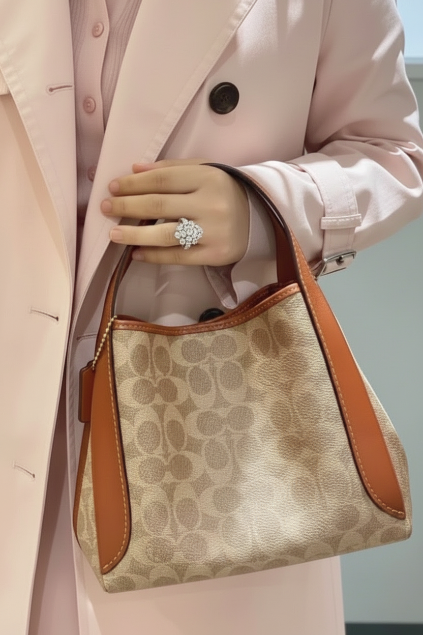 حذاء كوتش هادلي هوبو 21 - قماش مميز بلون بني صدئ