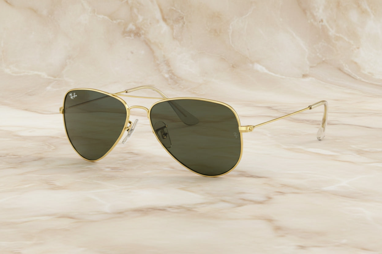 RAYBAN AVIATOR SUNGLASS - XTRA SMALL SIZE - FOR NARROW SLENDER FACE ONLY