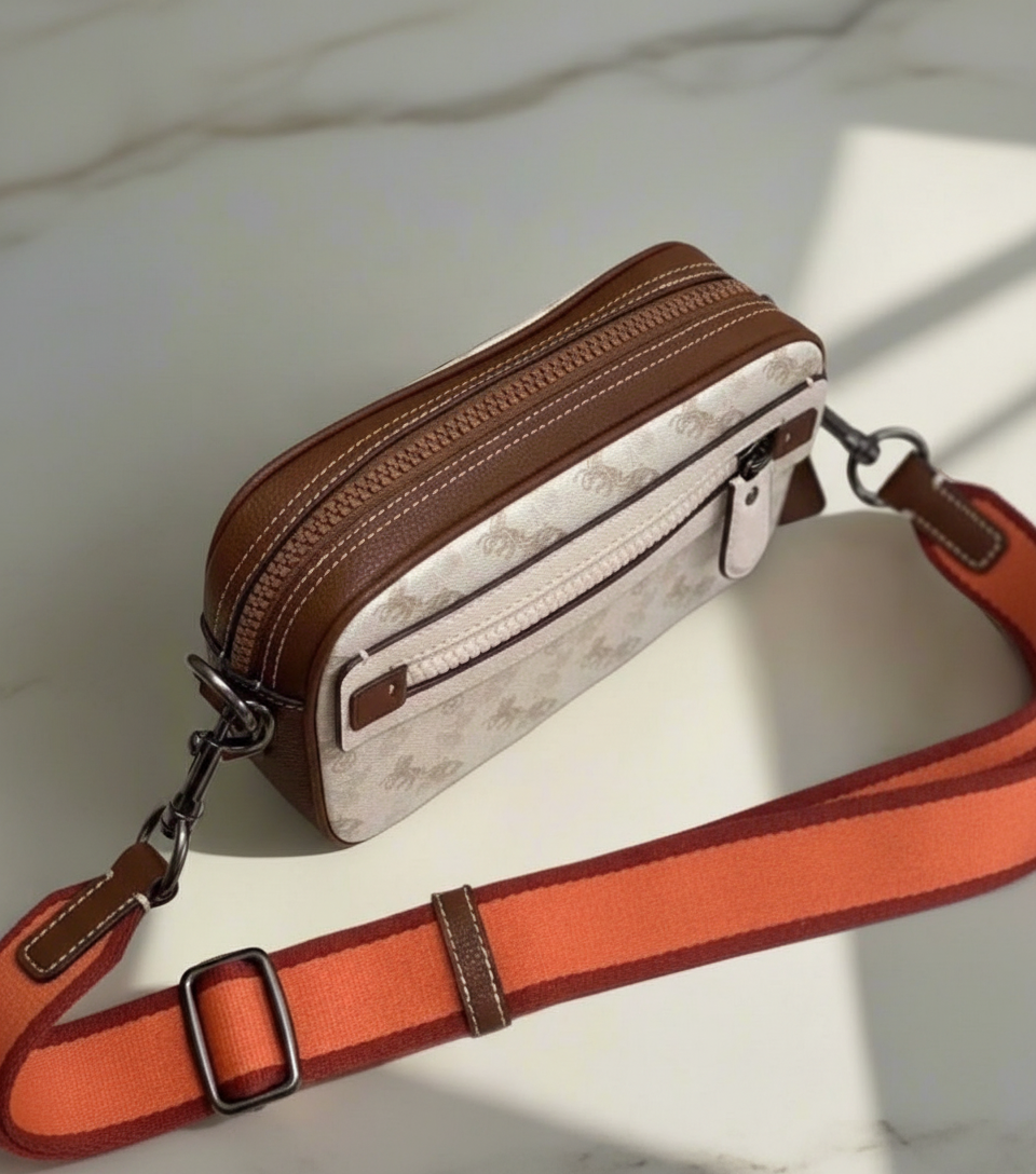 COACH ACADEMY CROSSBODY WITH HORSE & CARRIAGE PRINT