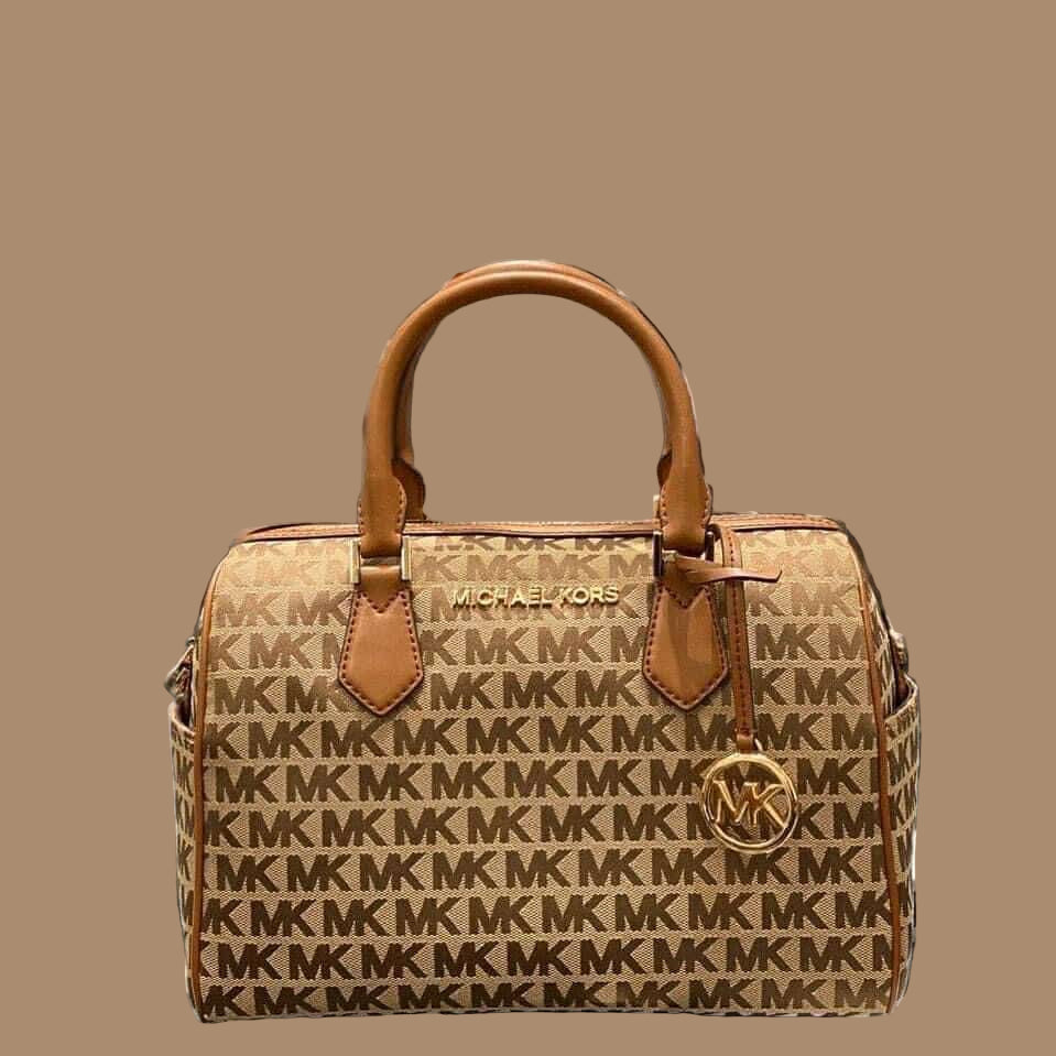 BUNDLE ‼️ MICHAEL KORS BEDFORD DUFFLE LARGE IN SIGNATURE JACQUARD & MEDIUM BIFOLD CORNER ZIP WALLETS