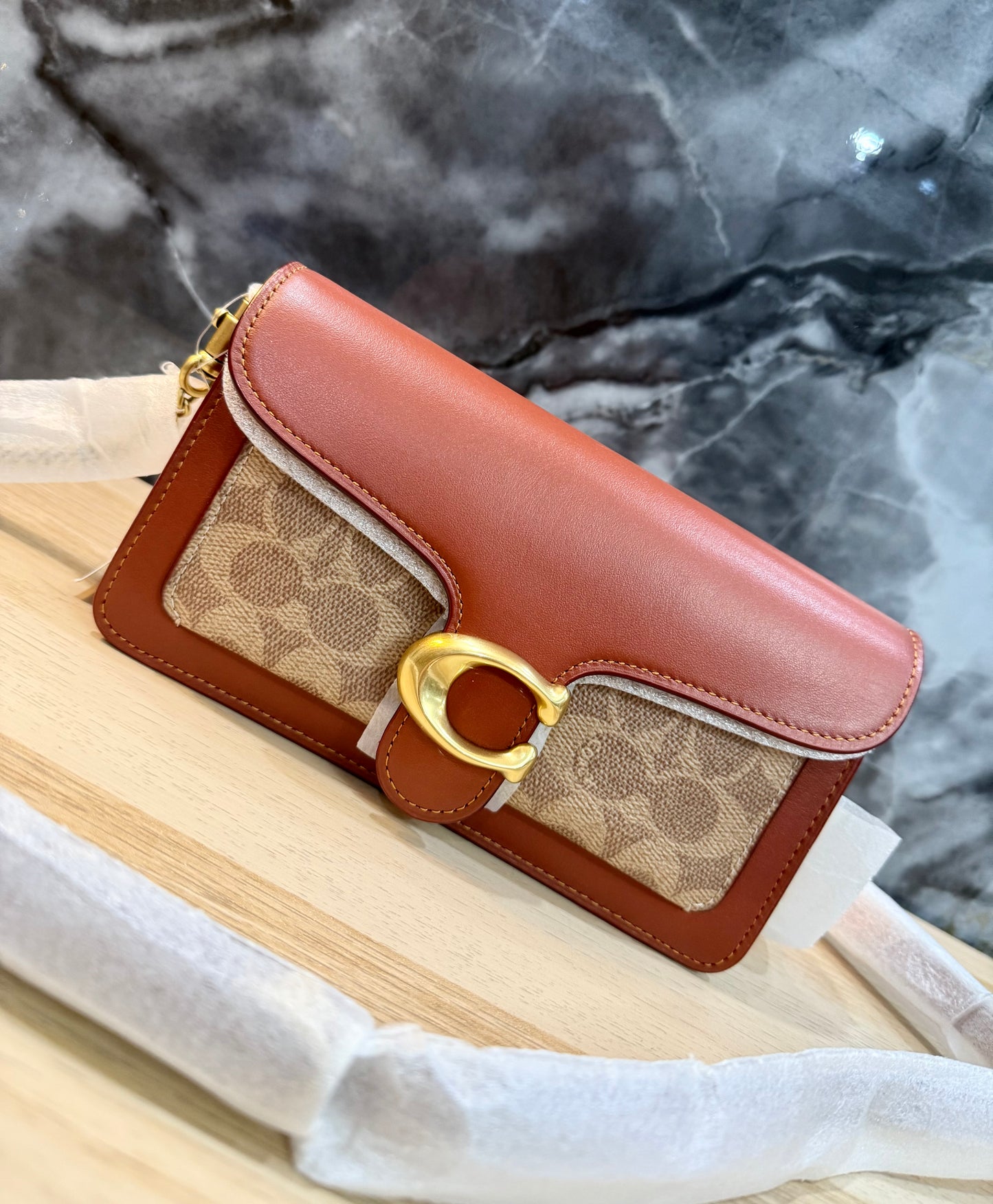 Coach Tabby Chain Clutch In Signature Canvas 21