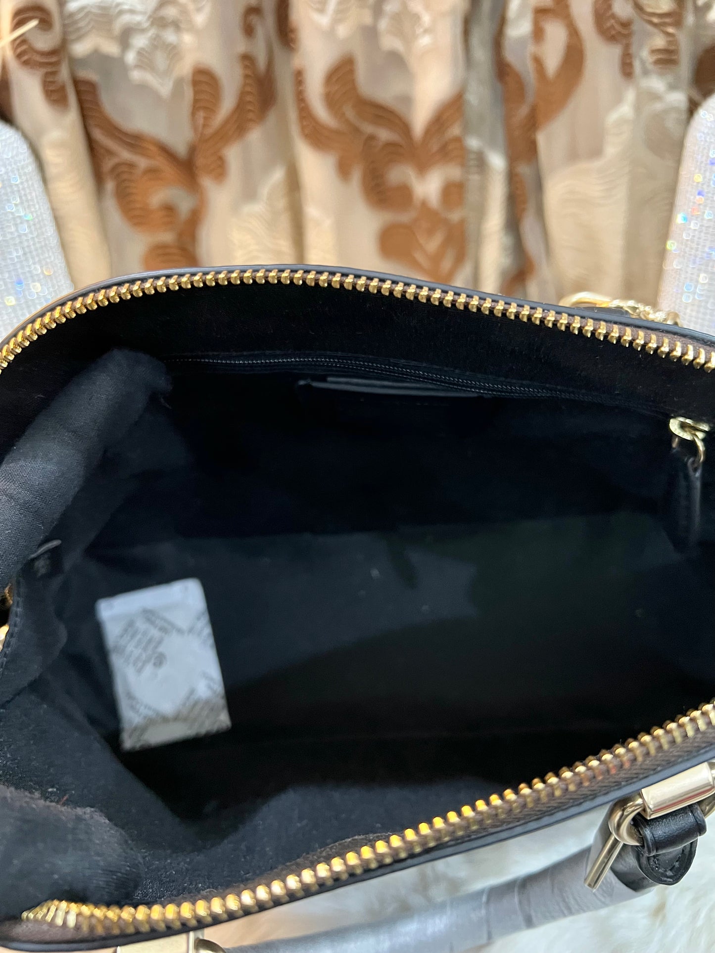 COACH KATY SATCHEL - IN SIGNATURE BROWN & BLACK - MEDIUM