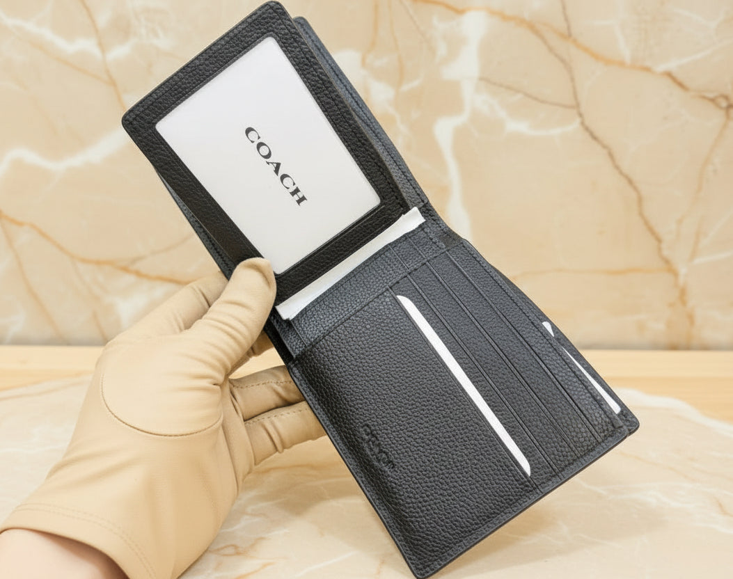 COACH MEN’ S 3 in 1 BIFOLD - BLACK