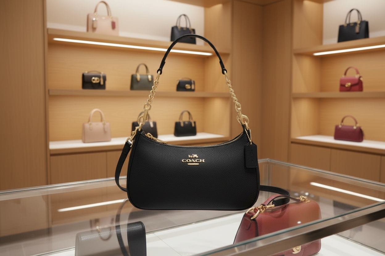 COACH TERI SHOULDER BAG/CROSSBODY BAG - BLACK
