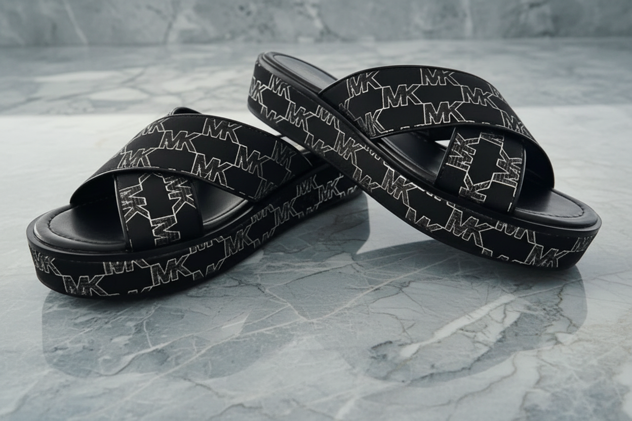 MICHAEL KORS INDIRA WEDGE SANDALS - CAN FIT FROM 6.5 TO SIZE 7
