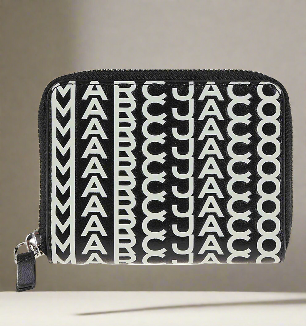 MARC JACOBS MONOGRAM ZIP AROUND WALLET