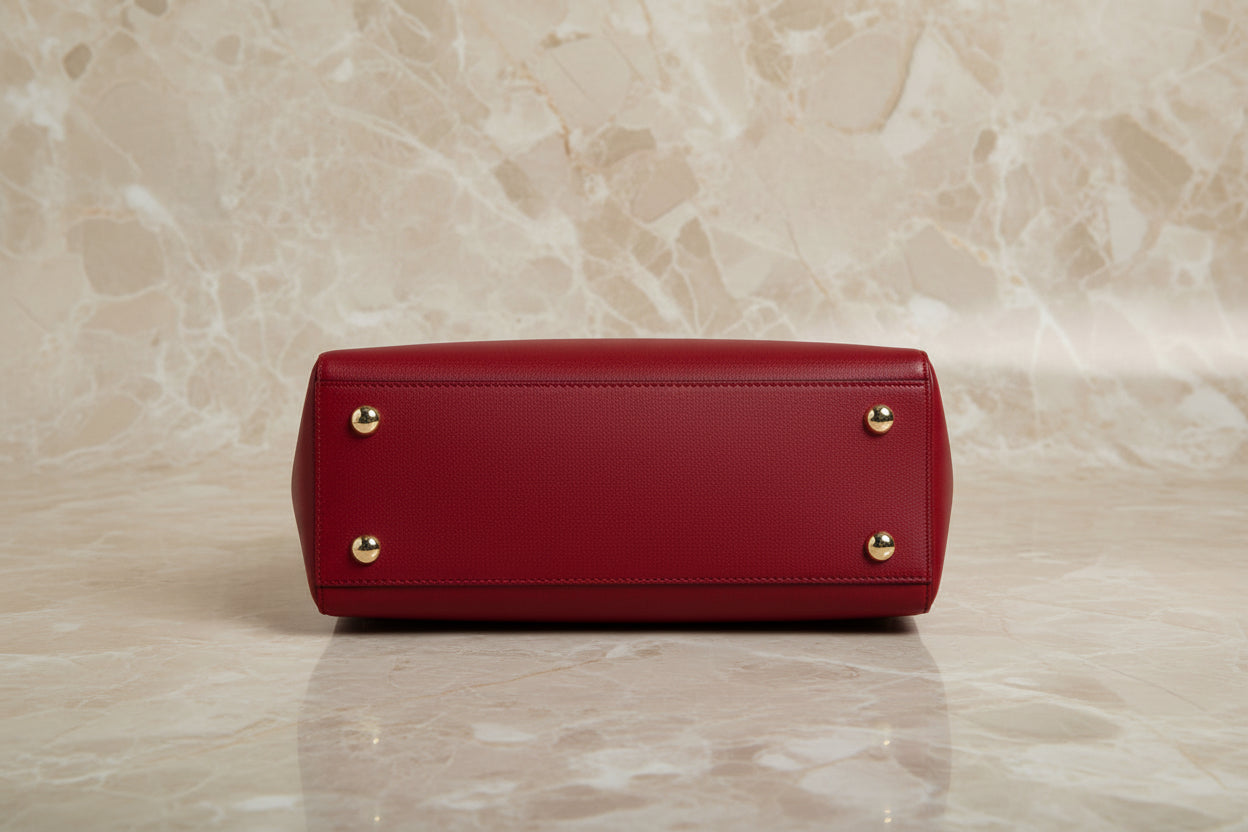 MICHAEL KORS CYNTHIA SATCHEL - SAFFIANO LEATHER -  RED - MEDIUM