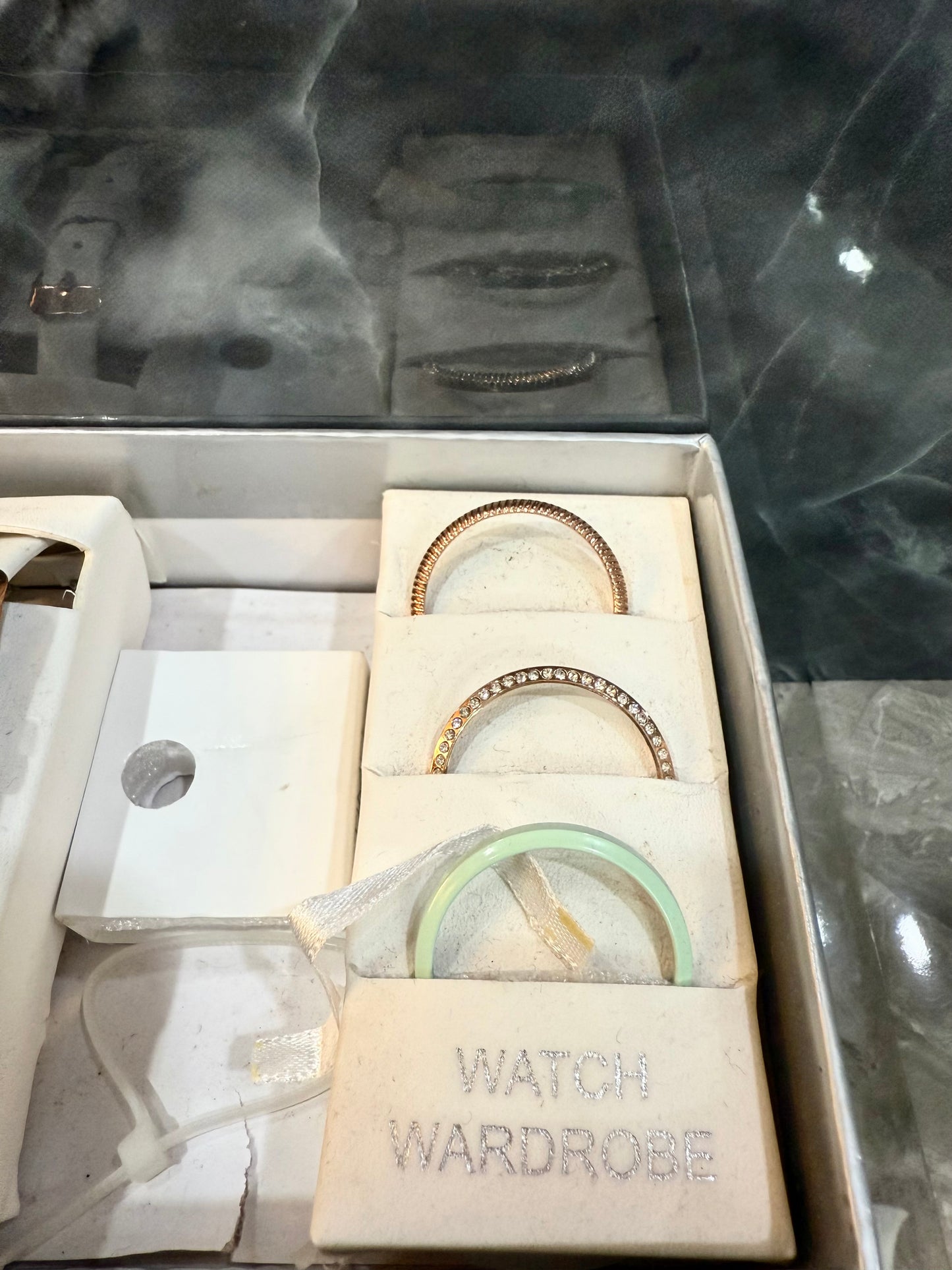TIME N TRU - INTERCHANGEABLE SET MESH WATCH - ROSEGOLD