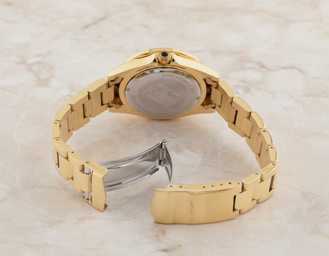 ساعة إنفيكتا أنجل النسائية - لون ذهبي