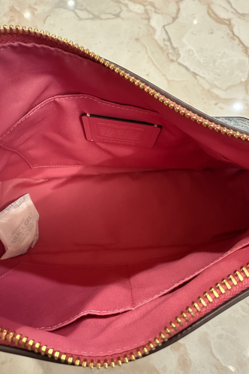 SALE‼️‼️COACH JES HOBO SHOULDER BAG - ROUGE/SILVER