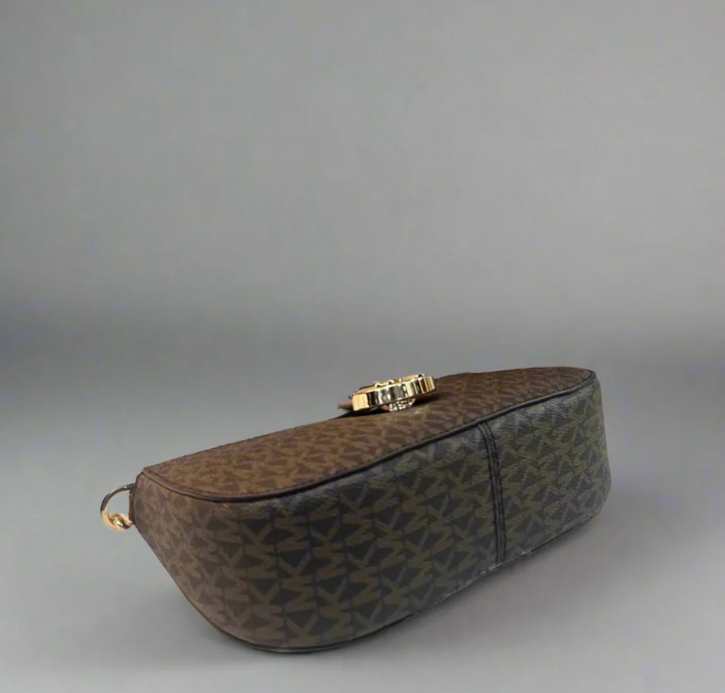 MICHAEL KORS CARMEN LEATHER POUCHETTE SHOULDER BAG ONLY