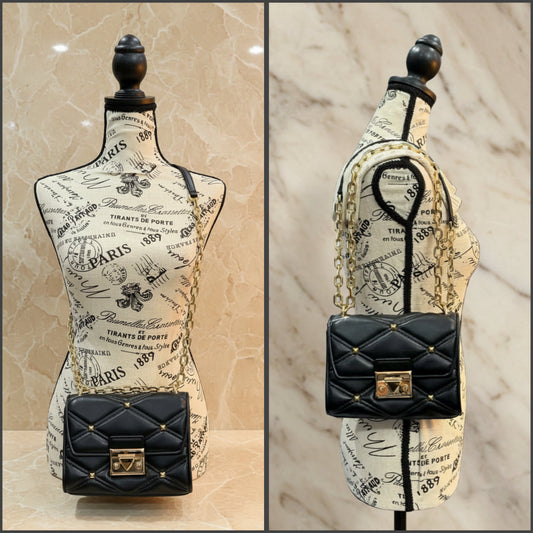 MICHAEL KORS SERENA VEGAN FLAP QUILTED CONVERTIBLE CHAIN SHOULDER BAG/CROSSBODY BAG