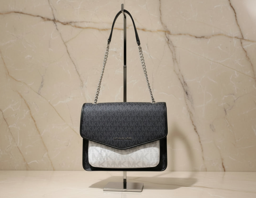 MICHAEL KORS REGINA MEDIUM FLAP CONVERTIBLE CHAIN SHOULDER BAG/CROSSBODY
