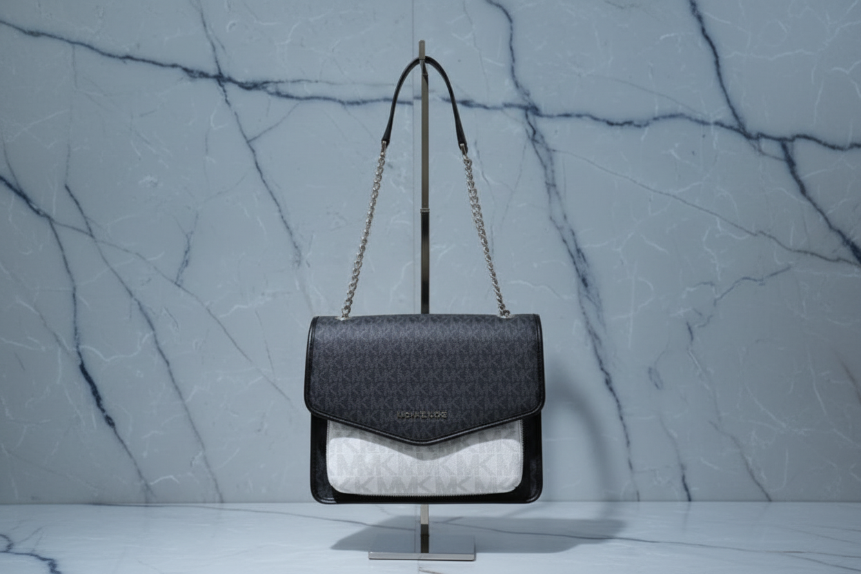 MICHAEL KORS REGINA MEDIUM FLAP CONVERTIBLE CHAIN SHOULDER BAG/CROSSBODY