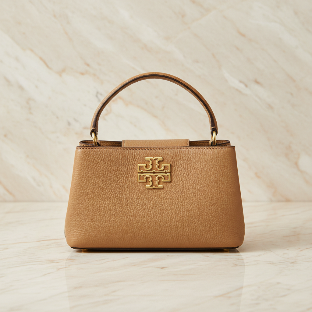 TORY MICRO BRITTEN SATCHEL -  BROWN