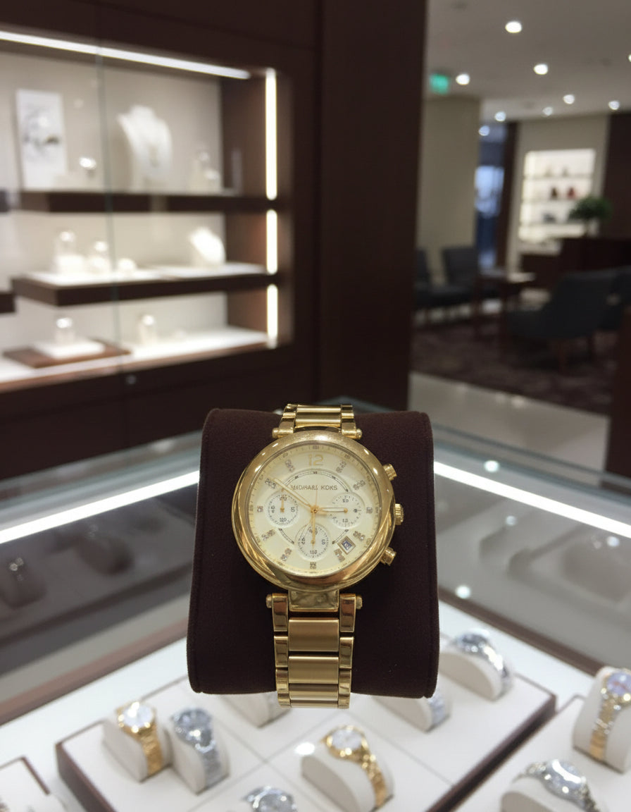 MICHAEL KORS PARKER CHRONOGRAPH WATCH - GOLD TONE