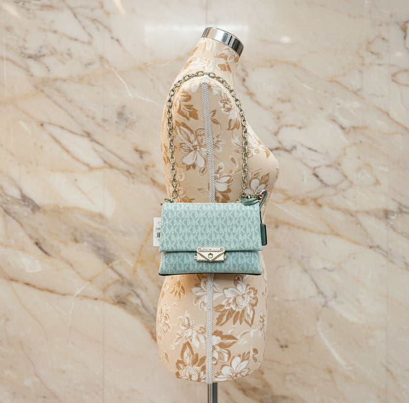 MICHAEL KORS MINI CECE - MONO SEA GREEN
