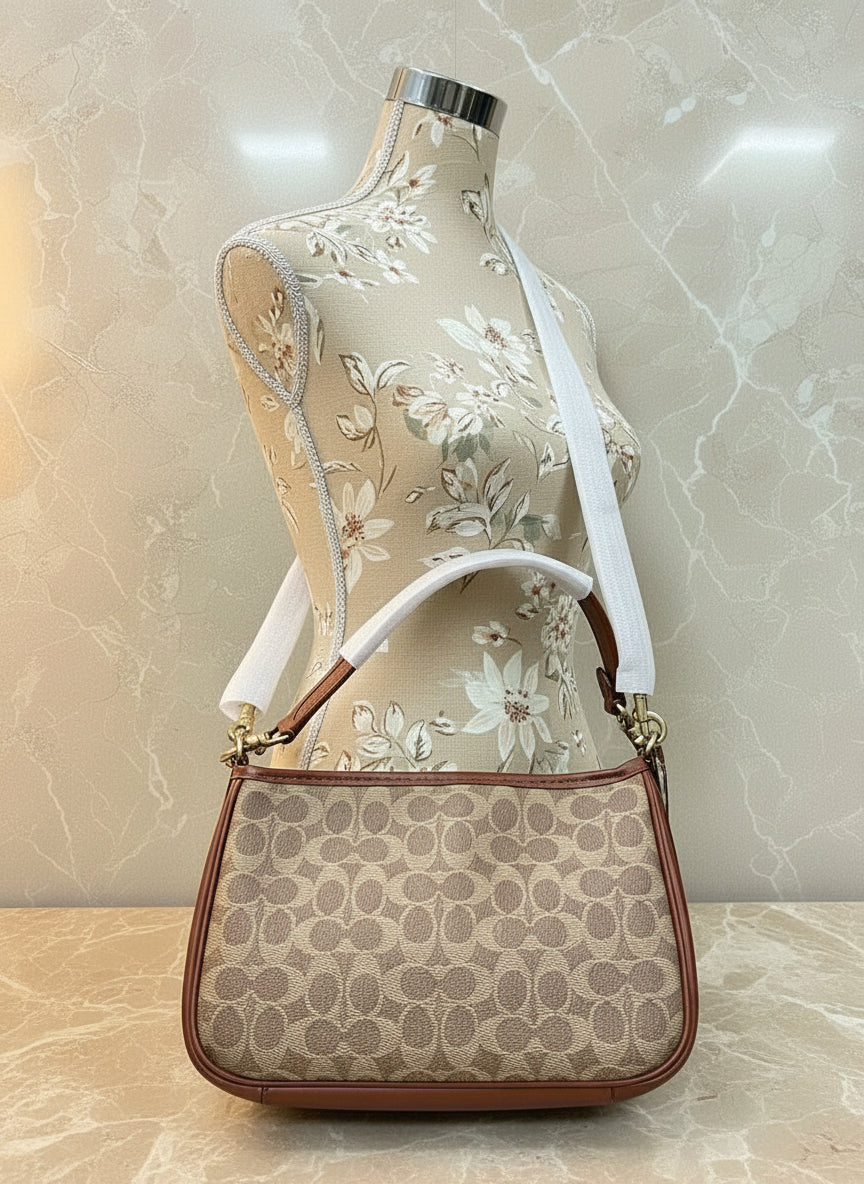 COACH CARY SHOULDER BAG/CROSSBODY BAG IN SIGNATURE CANVAS