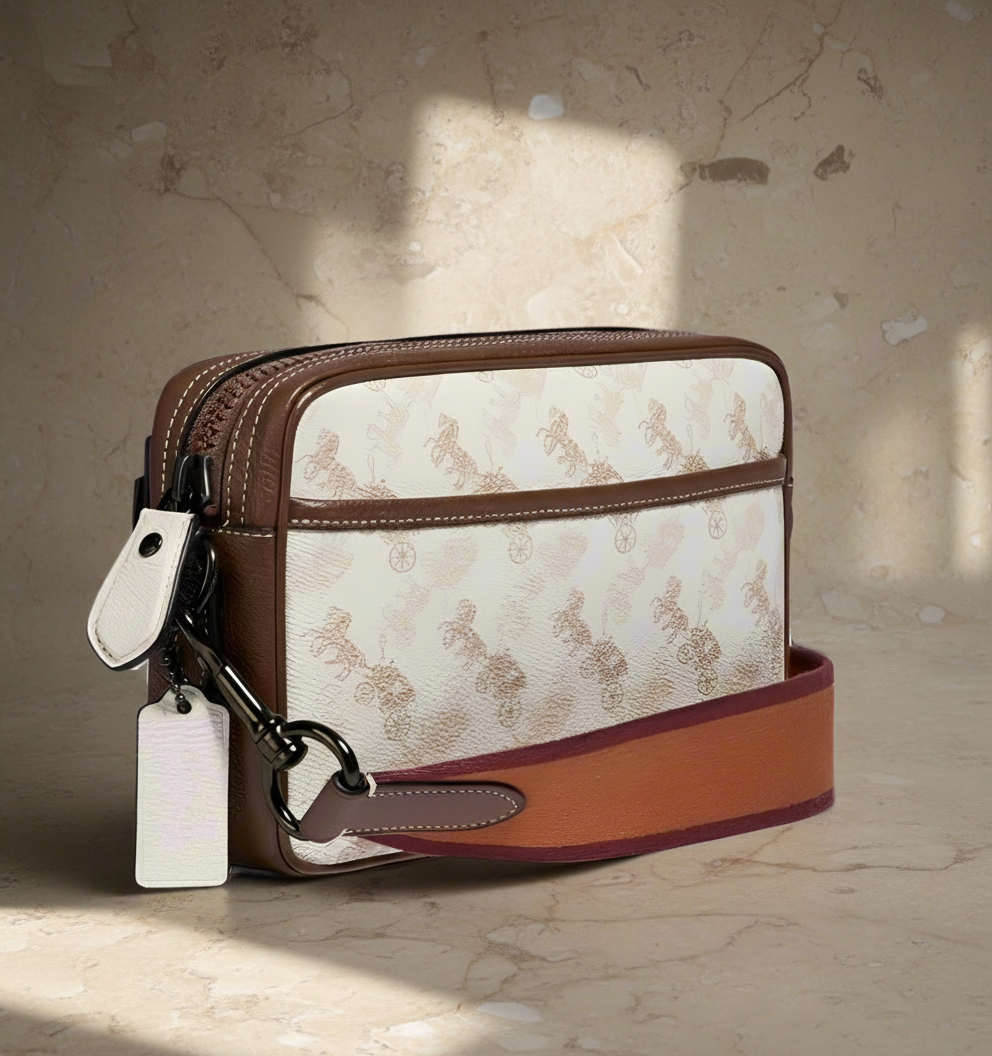 COACH ACADEMY CROSSBODY WITH HORSE & CARRIAGE PRINT