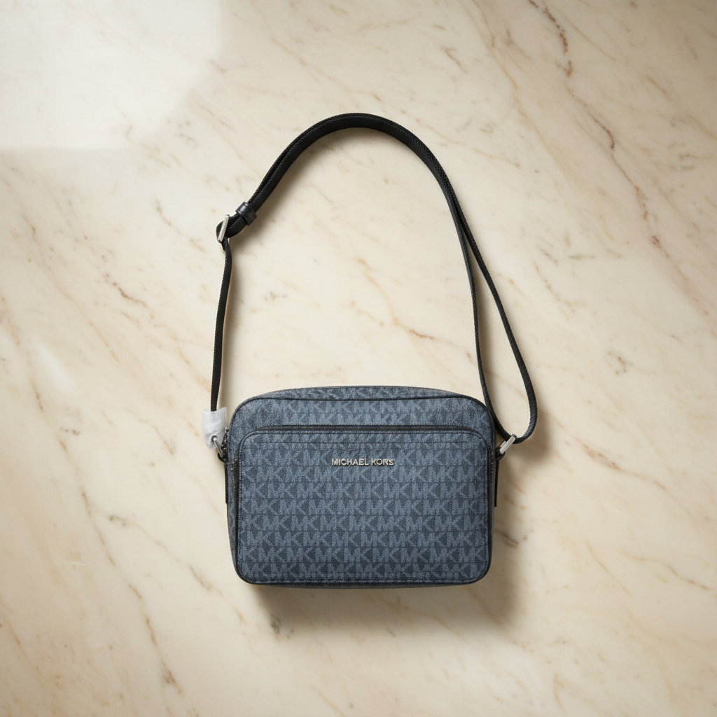 MICHAEL KORS COOPER SIGNATURE LOGO UTILITY CROSSBODY