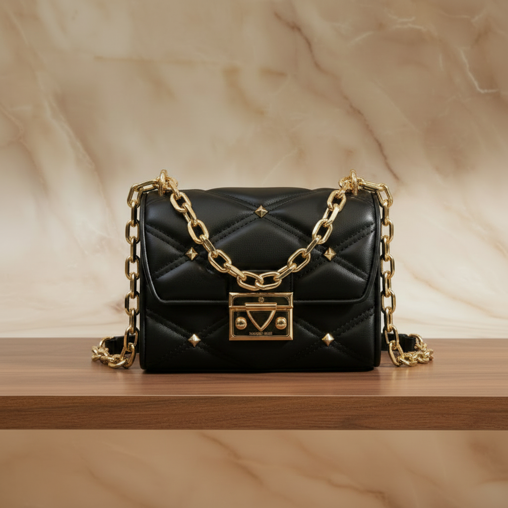 MICHAEL KORS SERENA VEGAN FLAP QUILTED CONVERTIBLE CHAIN SHOULDER BAG/CROSSBODY BAG