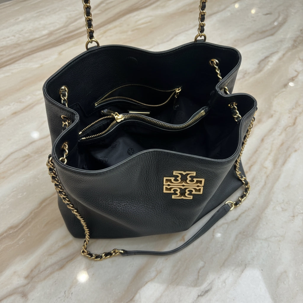 TORY BURCH BRITTEN TRIPLE COMPARTMENT TOTE