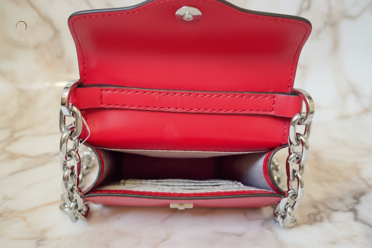 MICHAEL KORS CARMEN SMARTPHONE CROSSBODY - RED