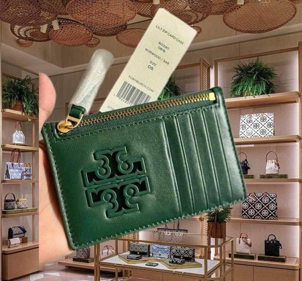 TORY BURCH LILY SLIM CARD CASE - NORWOOD COLOR