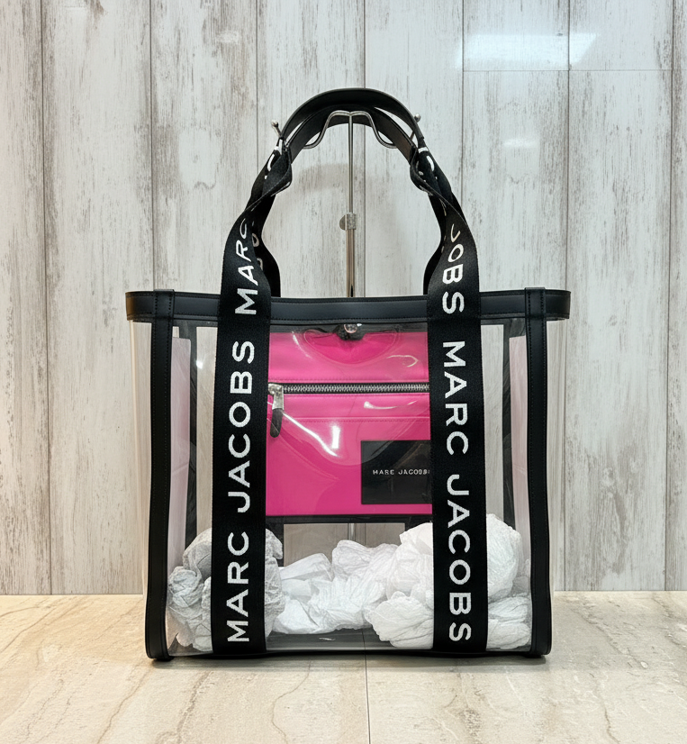MARC JACOBS CLEAR TOTE - LARGE