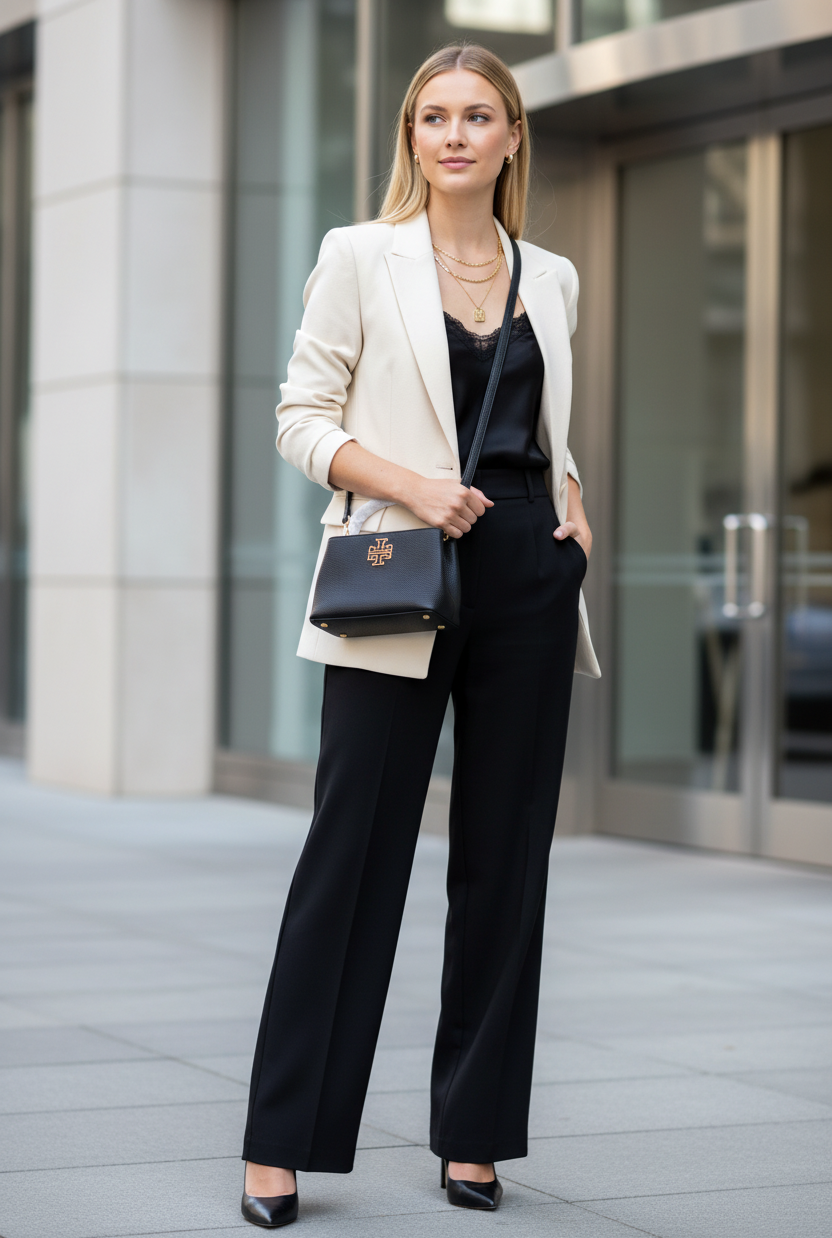 حقيبة توري بورش الصغيرة بريتن - أسود