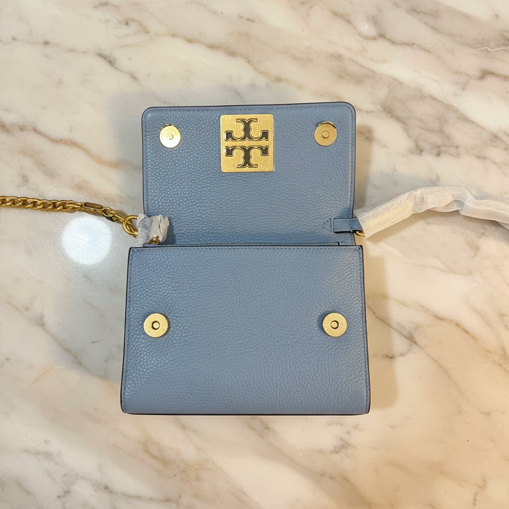 TORY BURCH BRITTEN CONVERTIBLE FLAP CLUTCH / CROSSBODY