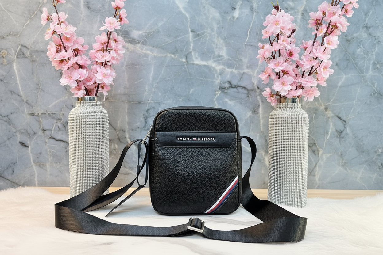 حقيبة كروس بودي صغيرة للرجال من تومي هيلفيغر -