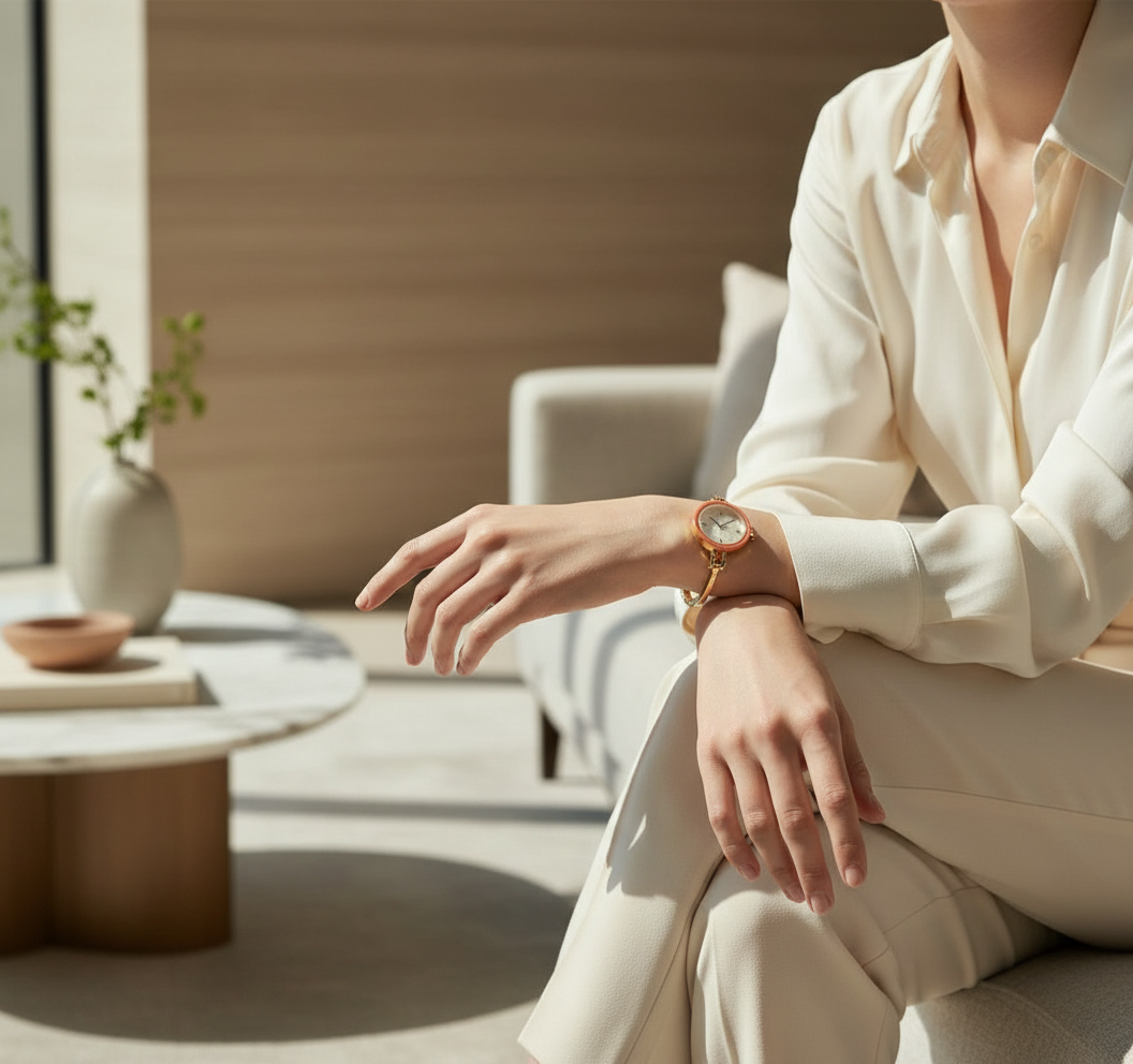 ساعة توري بورش الصغيرة ذات الأزرار القابلة للتبديل