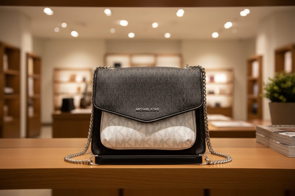 MICHAEL KORS REGINA MEDIUM FLAP CONVERTIBLE CHAIN SHOULDER BAG/CROSSBODY