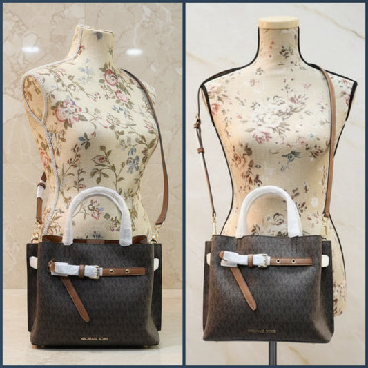 MICHAEL KORS EMILIA SMALL LOGO SATCHEL