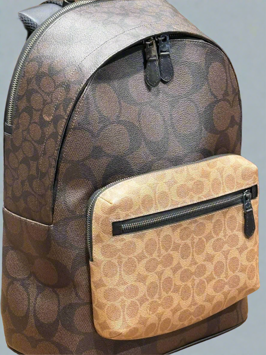 COACH MEN’S WEST BACKPACK IN BLOCKED SIGNATURE CANVAS